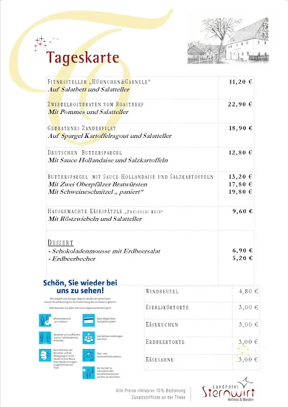 Menu_Gasthof Sternwirt & Bergstube
