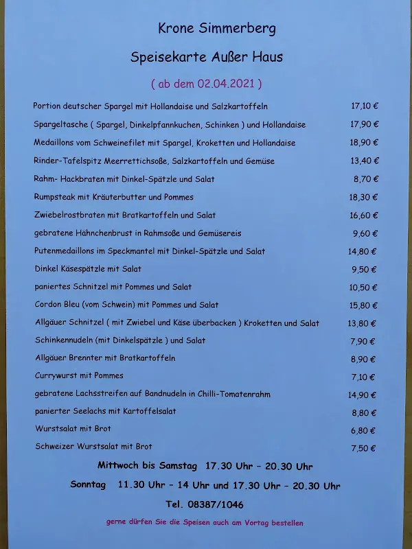 Menu_Gasthaus Krone_Weiler-Simmerberg_immagine_1