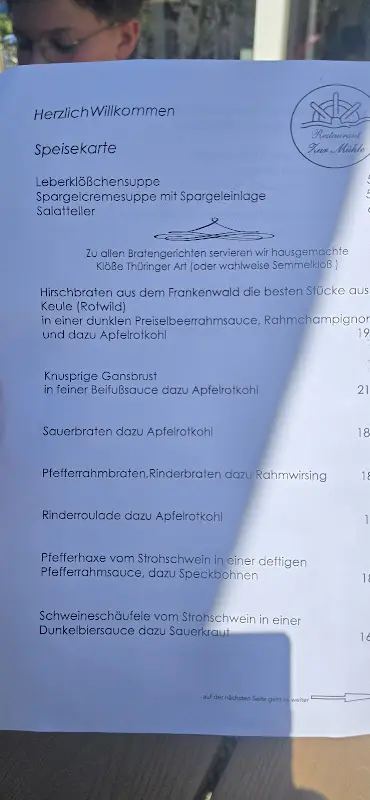 Menu_Restaurant Zur Mühle_Weißenbrunn_immagine_4