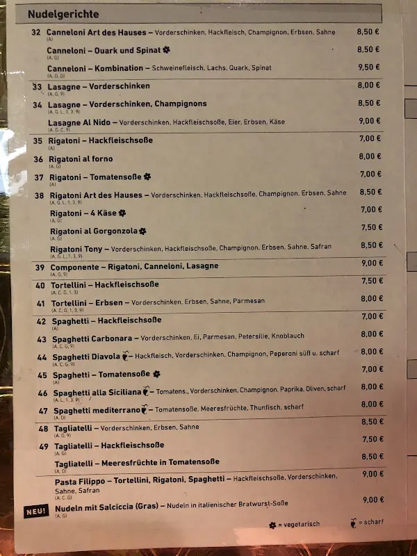 Menu_Pizzeria Al Nido_Weißenbrunn_image_2