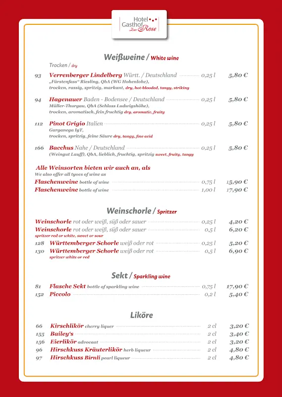 Menu_Restaurant zur Rose Weißenhorn_Weißenhorn_immagine_2