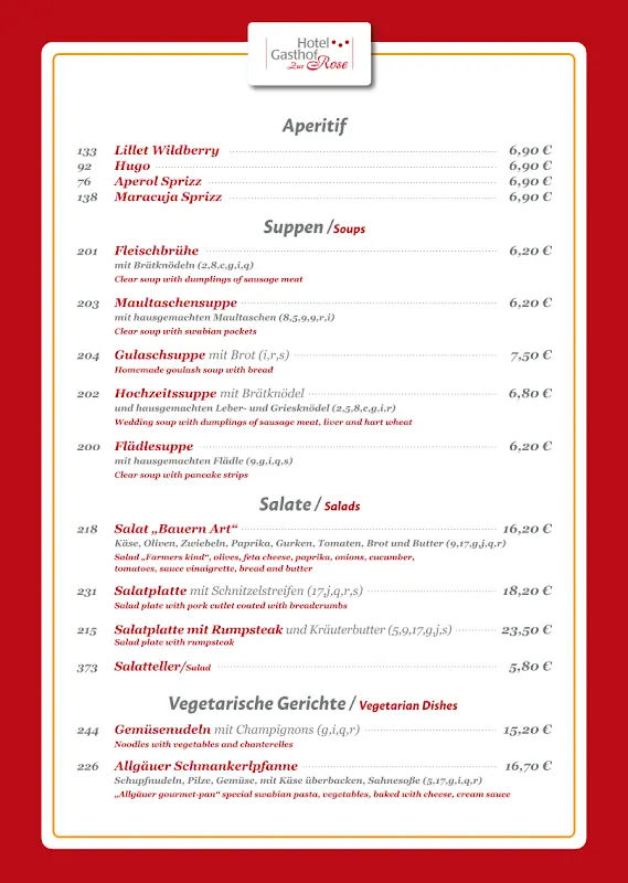Menu_Restaurant zur Rose Weißenhorn_Weißenhorn_immagine_4
