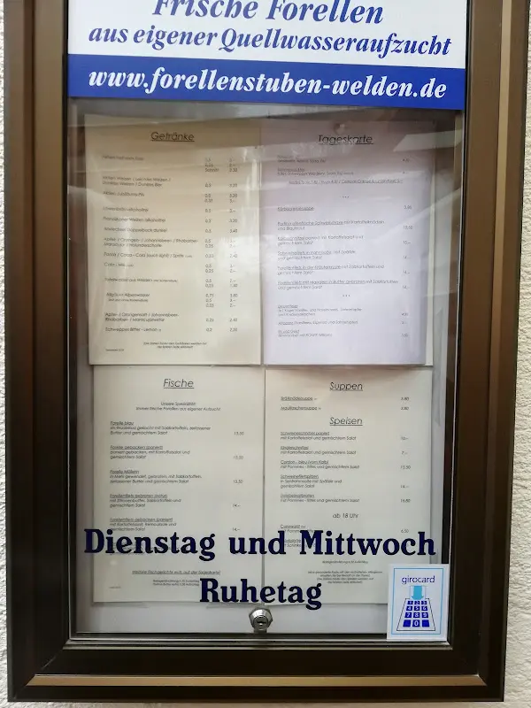 Menu_Gaststätte Forellenstuben_Fuchstal_image_1