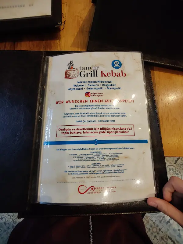 Menü_Tandir Grill Kebab_Rhein_Bild_1