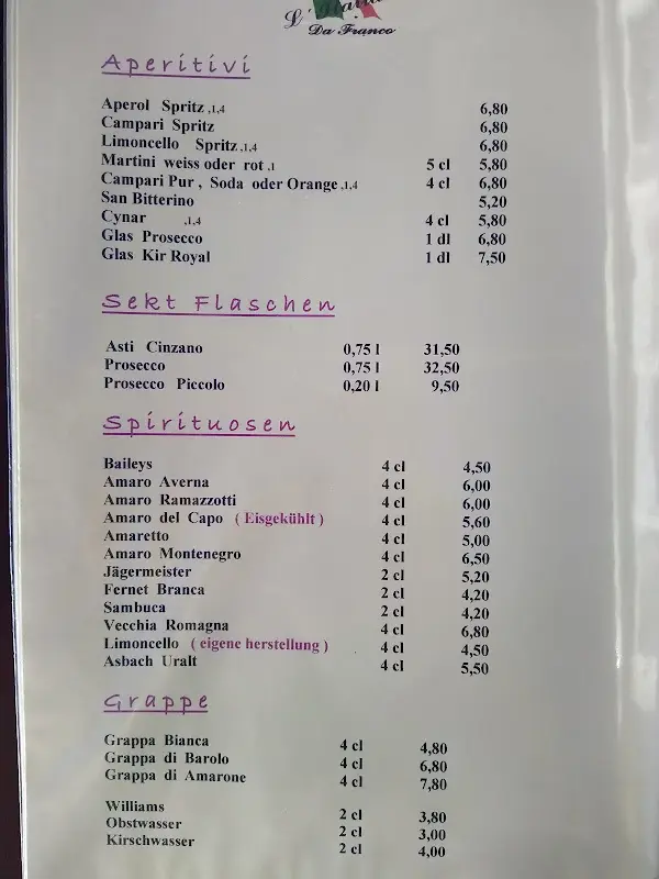 Menu_Ristorante Pizzeria Franco’s ESV-Kegelcenter_Rhein_image_4