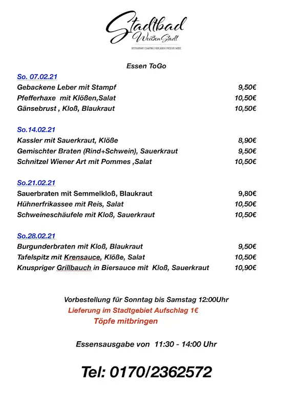 Menu_Stadtbad Weißenstadt - Restaurant & Campingplatz_Weißenstadt_image_1