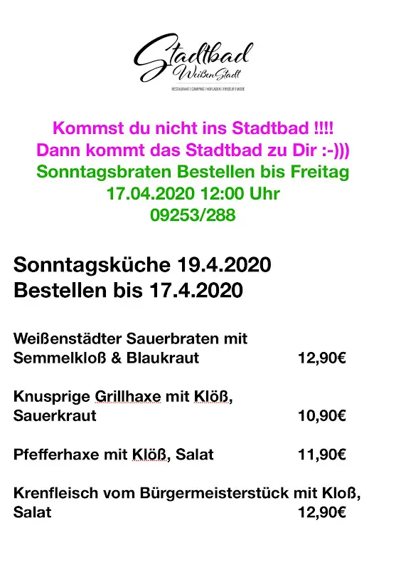 Menu_Stadtbad Weißenstadt - Restaurant & Campingplatz_Weißenstadt_image_4