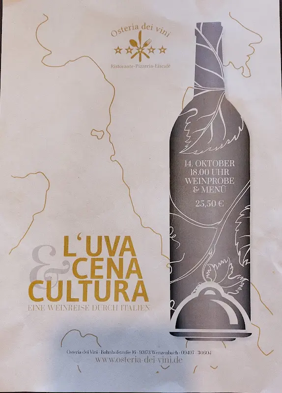 Menu_Gaststätte Osteria dei Vini_Wenzenbach_image_3