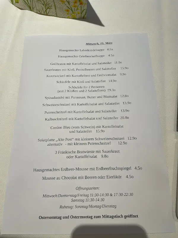 Menu_Gasthaus Brunner „Zur Post“_Wendelstein_image_3