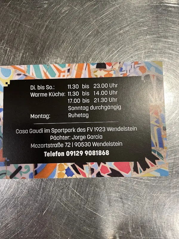 Menu_Restaurant Casa Gaudi_Wendelstein_immagine_1