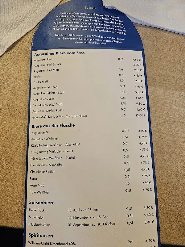 Menu_Das Wirtshaus unter dem Bogen_Augsburg_image_1