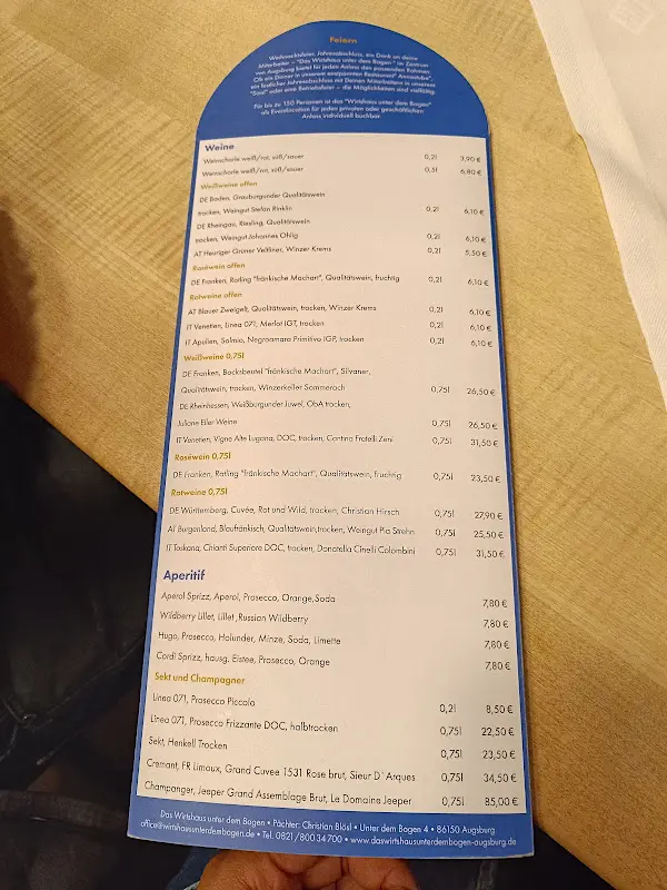 Menu_Das Wirtshaus unter dem Bogen_Augsburg_image_3