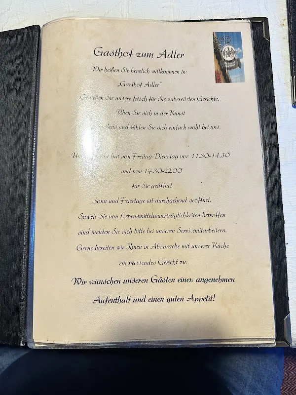 Menu_Gasthof zum Adler_Westerheim_immagine_1
