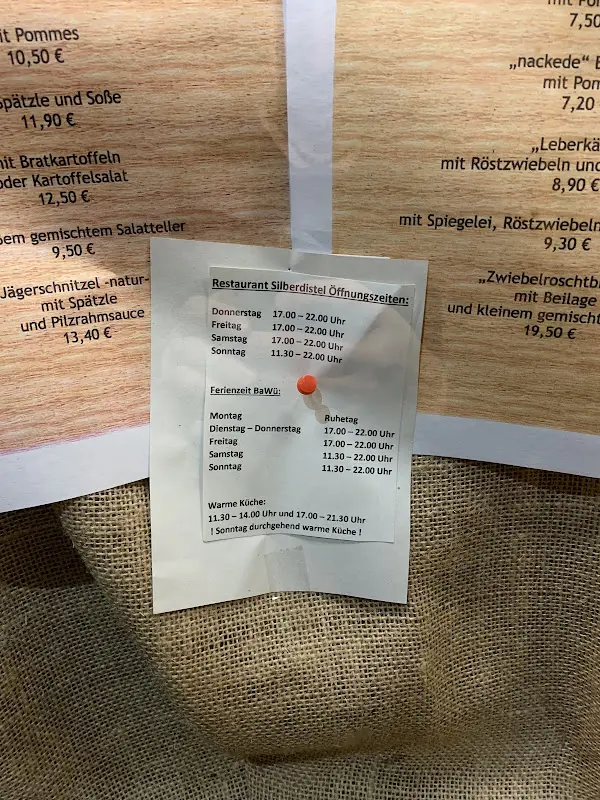 Menu_Restaurant Silberdistel_Westerheim_immagine_1