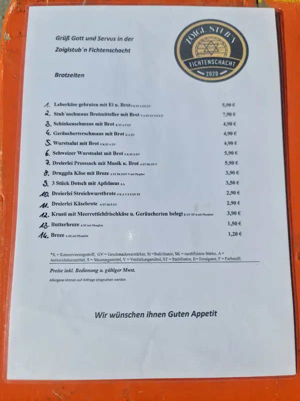 Menu_Zoiglstub‘n Fichtenschacht_Wiesau_image_2
