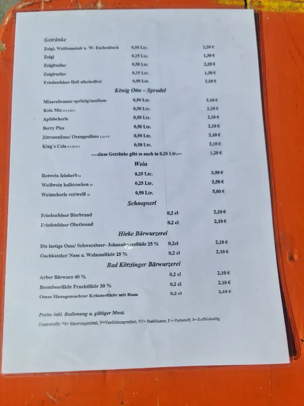 Menu_Zoiglstub‘n Fichtenschacht_Wiesau_image_4