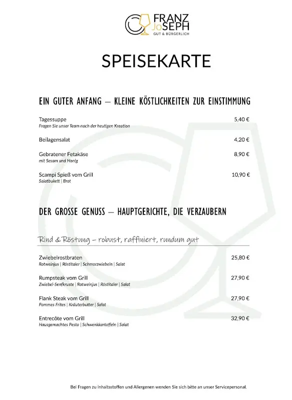 Menu_FRANZ JoSEPH_Wiesau_image_2