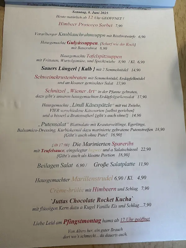 Menu_Gasthof Lindl / Schanuk_Weyarn_image_1