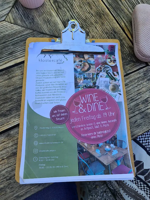 Menu_Klostercafé Weyarn_Weyarn_image_1