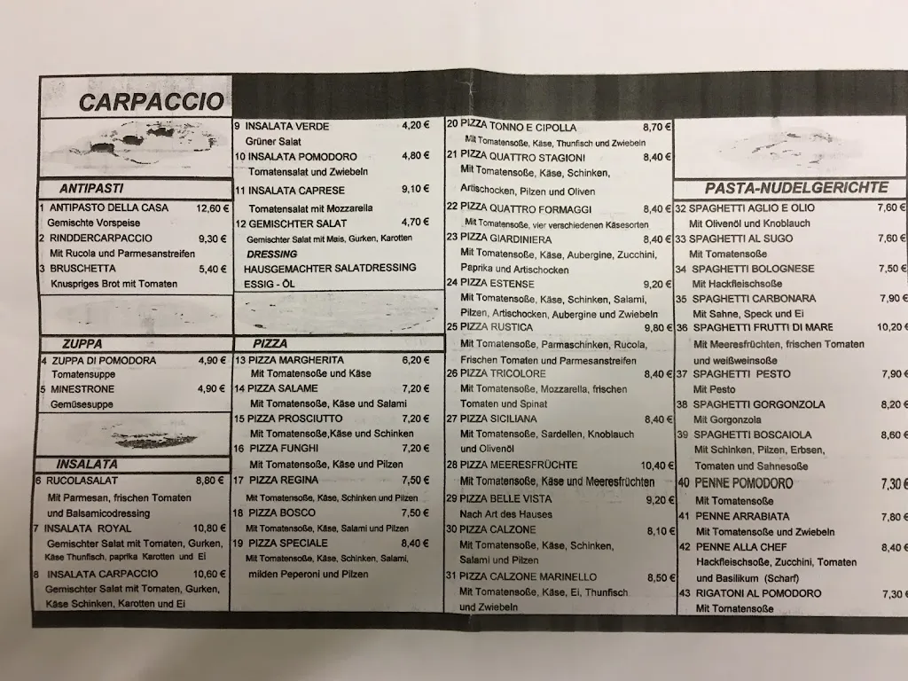 Menu_Carpaccio Balingen_Balingen_immagine_2