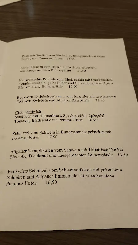 Menu_Gasthof Zum Hirsch + Biergarten_Wiggensbach_image_1