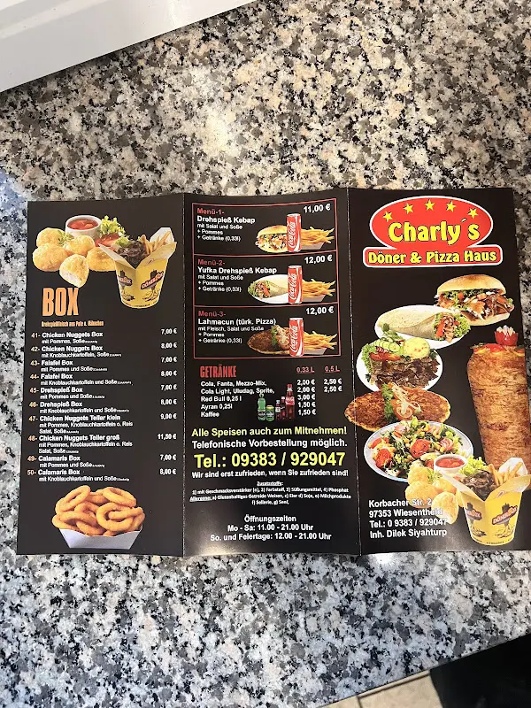Menu_Charlys Dönerhaus_Wiesentheid_immagine_3