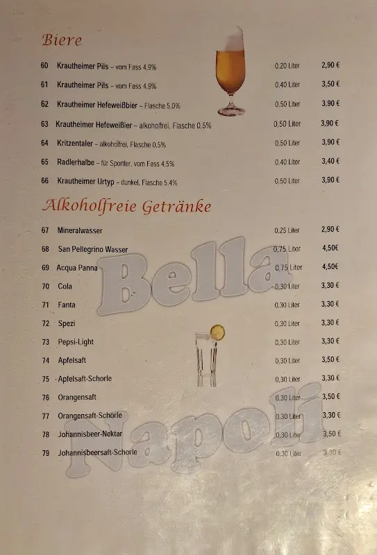Menu_Pizzeria Bella Napoli_Wiesentheid_image_2