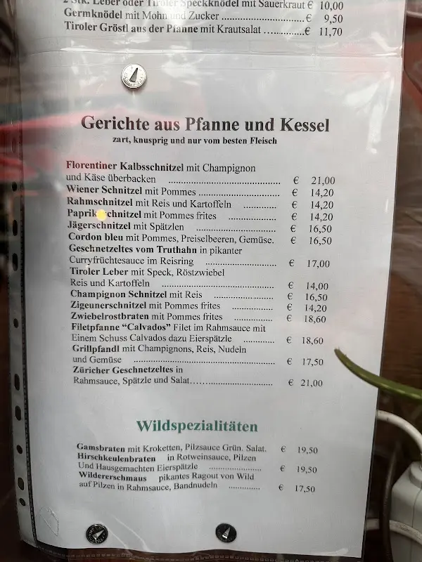 Menu_Restaurant Berger - Westendorf_Austria_immagine_2