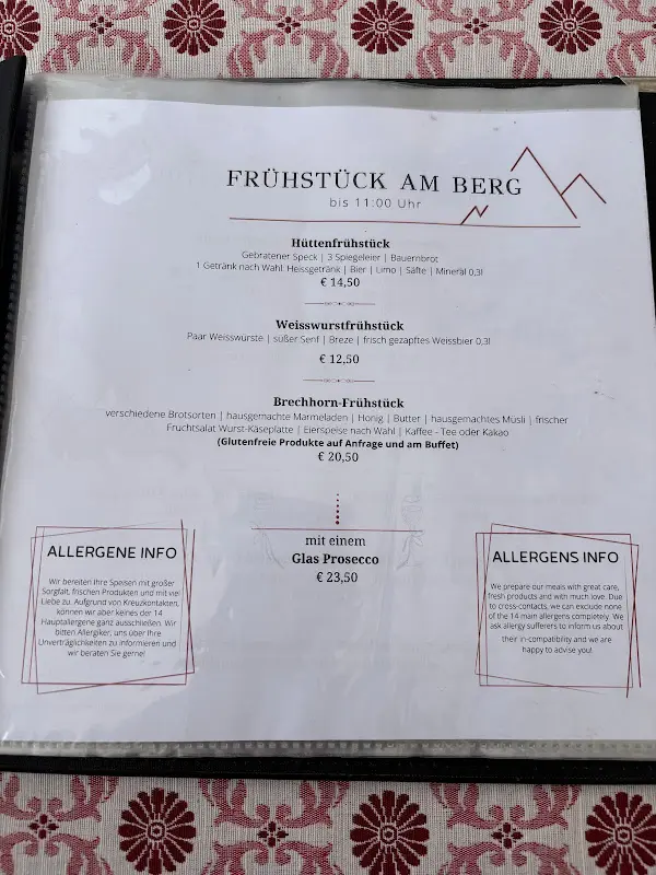 Menu_Hotel Brechhornhaus_Austria_immagine_1