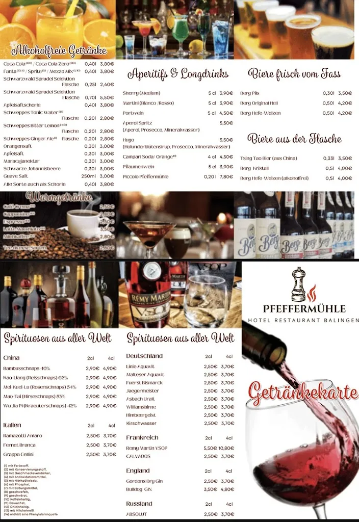 Menu_Hotel Restaurant Pfeffermühle_Balingen_image_1