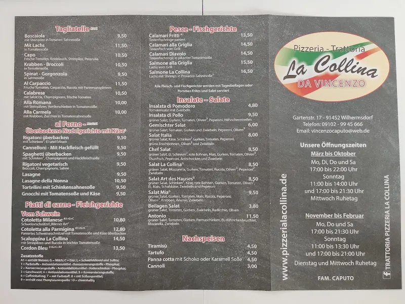 Menu_Pizzeria trattoria La Collina da pietro e Ivana_Wilhermsdorf_image_3