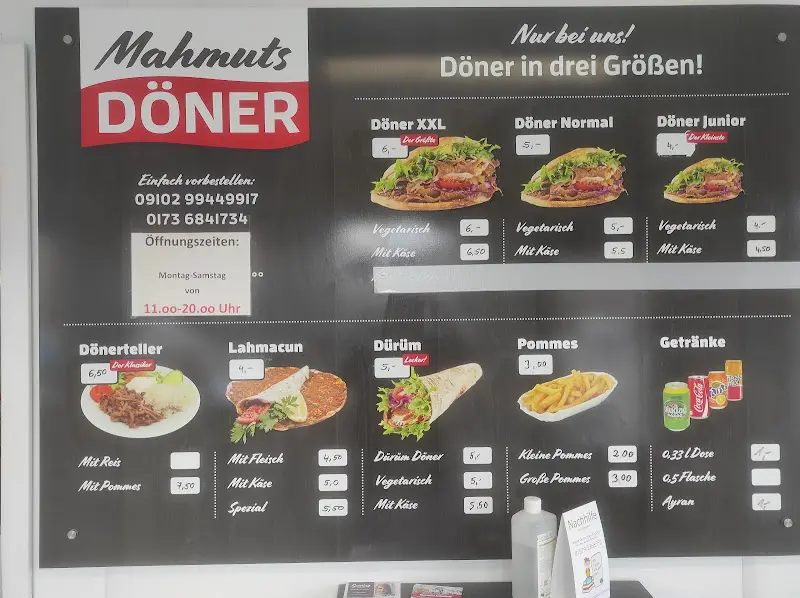 Menu_Mahmut's Döner_Wilhermsdorf_image_1