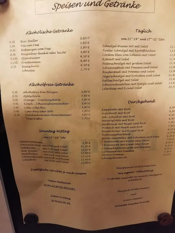 Menu_Gasthaus Arnold Veitsaurach - Stefan Arnold_Windsbach_image_1