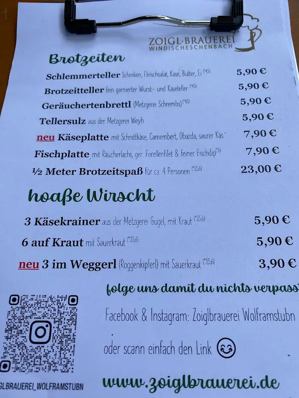 Menu_Wolframstubn Zoigl_Windischeschenbach_immagine_3