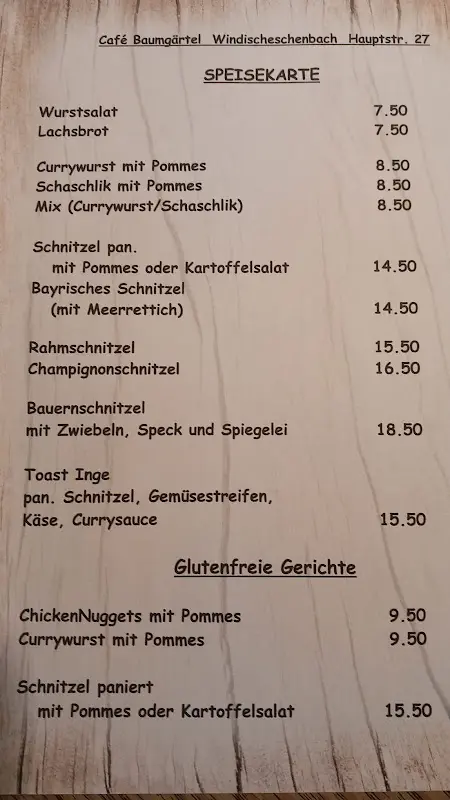 Menu_Café Baumgärtel_Windischeschenbach_immagine_1