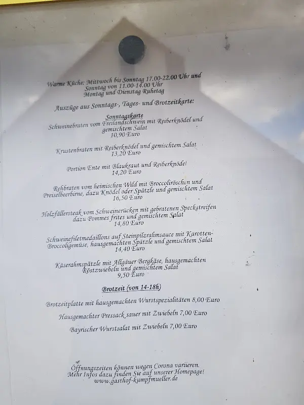 Menu_Bergwirtschaft Kumpfmüller_Wolfsegg_immagine_1