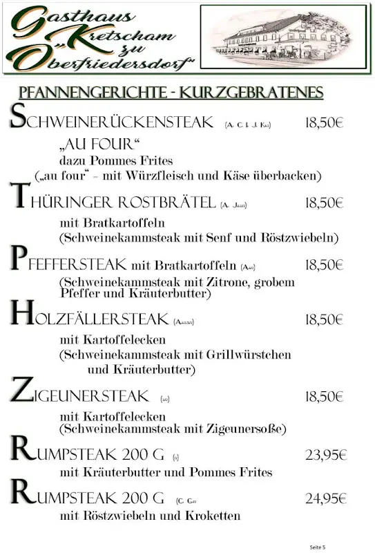 Menü_Gasthaus Kretscham zu Oberfriedersdorf_Neusalza-Spremberg_Bild_1