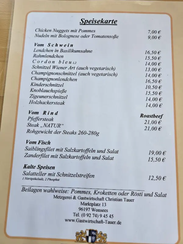 Menu_Gastwirtschaft & Metzgerei Tanja Tauer_Wonsees_image_1