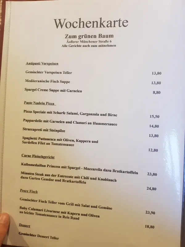 Menu_Grüner Baum Ristorante Pizzeria_Wolfratshausen_image_1
