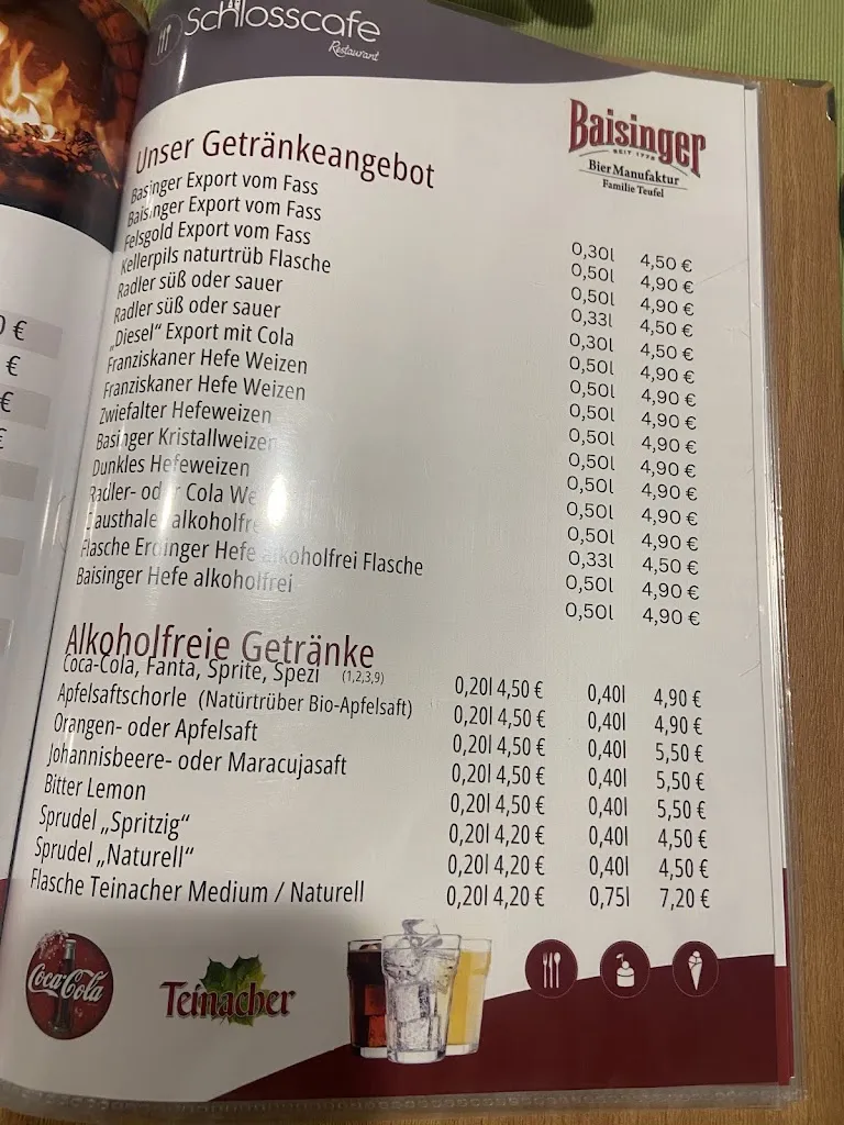 Menu_Schlosscafe Restaurant Cafe Biergarten Festräume_Beuren_image_2