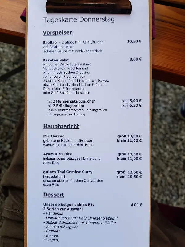 Menu_Hot Chilli im Steinebacher - Restaurant - Feiern - Kochen, balinesisches Restaurant Wörthsee_Wörthsee_image_1