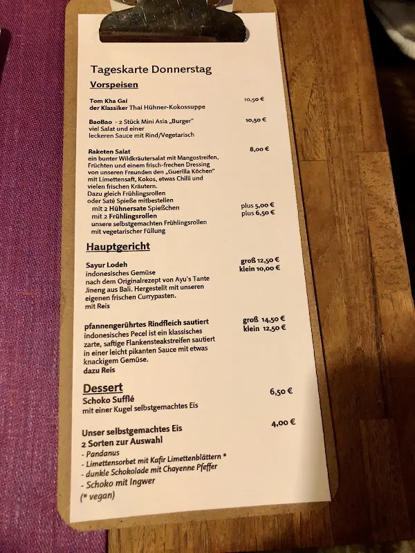 Menu_Hot Chilli im Steinebacher - Restaurant - Feiern - Kochen, balinesisches Restaurant Wörthsee_Wörthsee_image_2