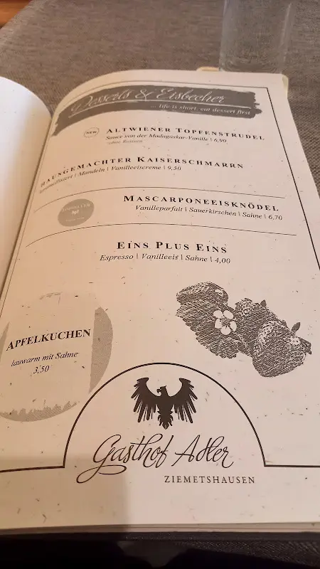 Menu_Gasthof Adler Hotel Restaurant Catering Biergarten_Ziemetshausen_image_1