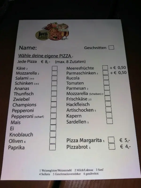 Menu_Jovi's Kneipe_Ziemetshausen_immagine_1