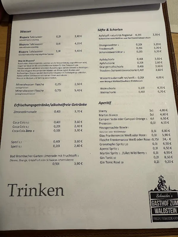 Menu_Gasthof Zum Waldstein_Fichtelgebirge_immagine_3