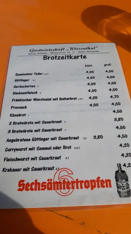 Menu_Restaurant Zum Schelter_Wunsiedel_immagine_3