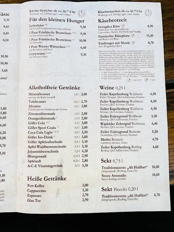 Menu_Brauereigaststätte Göller 
