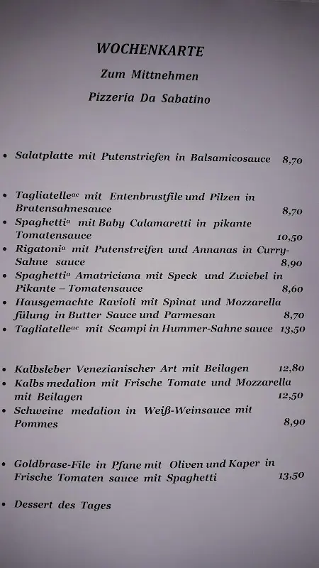 Menu_Restaurant Da Sabatino_Zorneding_image_1