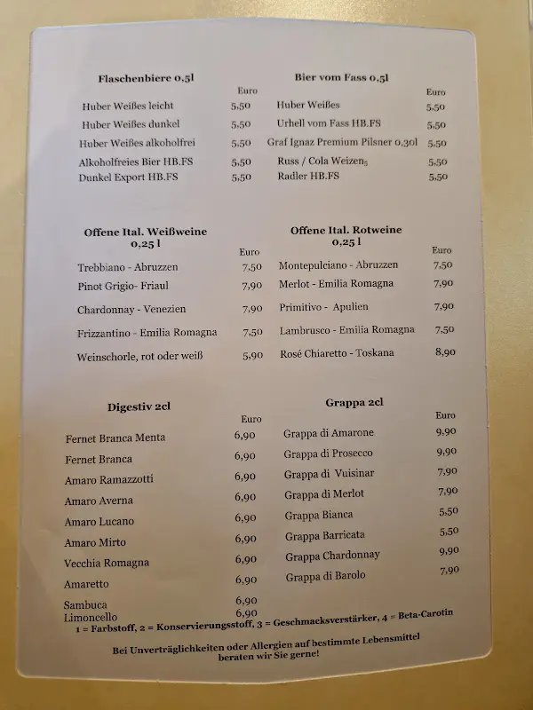 Menu_Ristorante Pizzeria Ätna_Freising_image_3