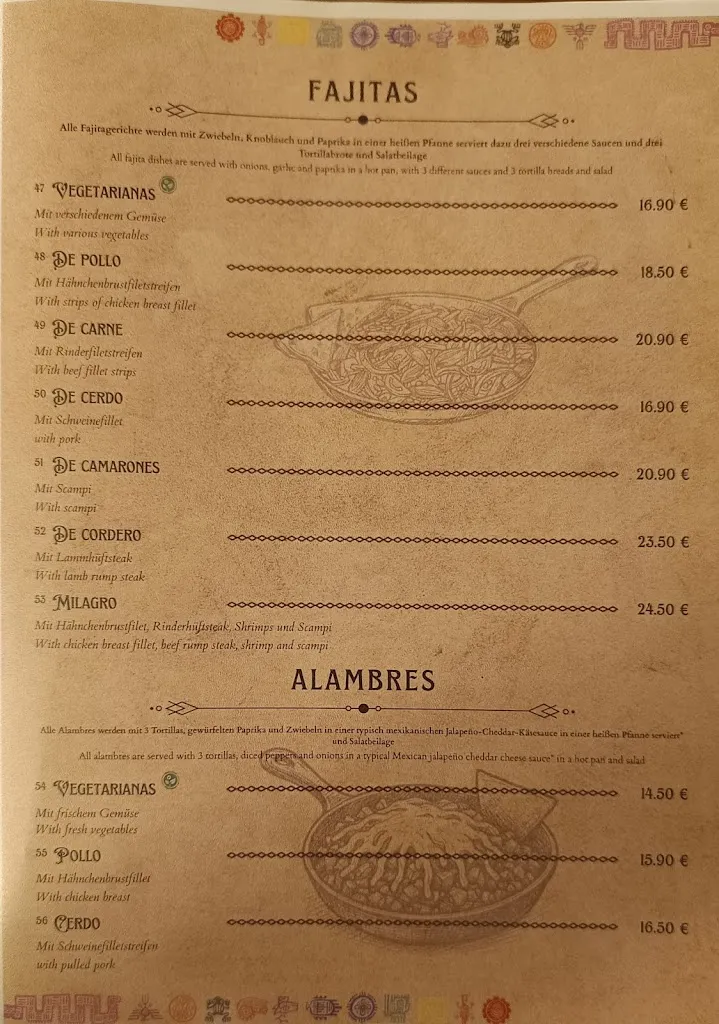 Menu_Schwarzer Adler „Milagro“_Berlin_image_1